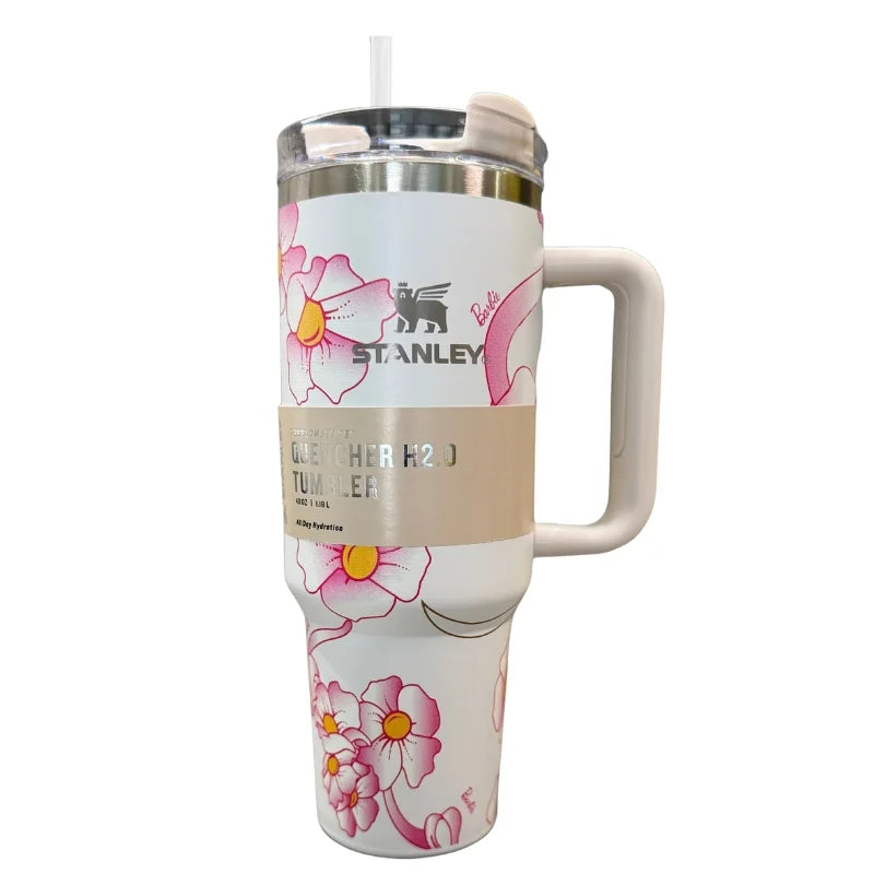 White Barbie Stanley Tumbler 1.18L – Vacuum Insulated Stainless Steel Cup