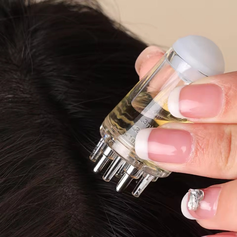 2-in-1 Scalp Root Hair Oil Applicator Comb | Precision Oil Massage Tool for Hair Growth & Scalp Care