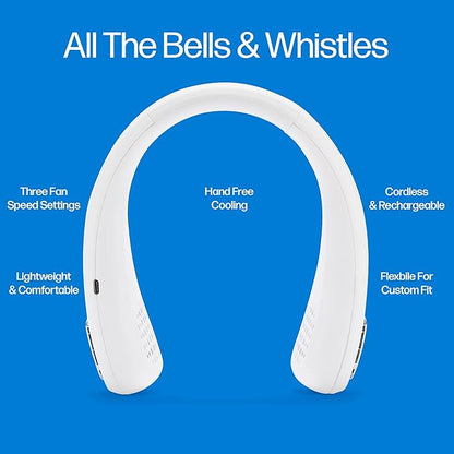 Portable Neck Fan USB Rechargeable 3-Speed