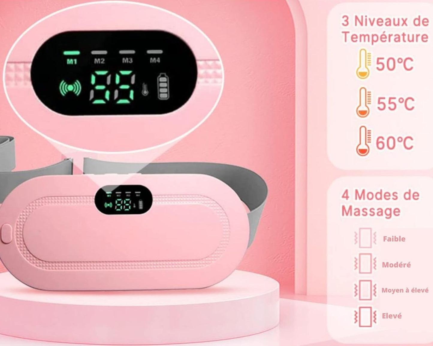 Digital Period Heating Pad & Vibrating Belt