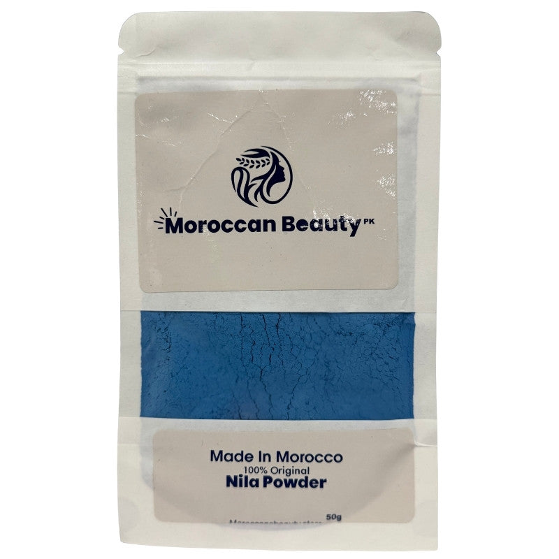 Moroccan Beauty Nila Powder | Blue Nila Skin Whitening Powder 50g | Best Quality Nila Powder