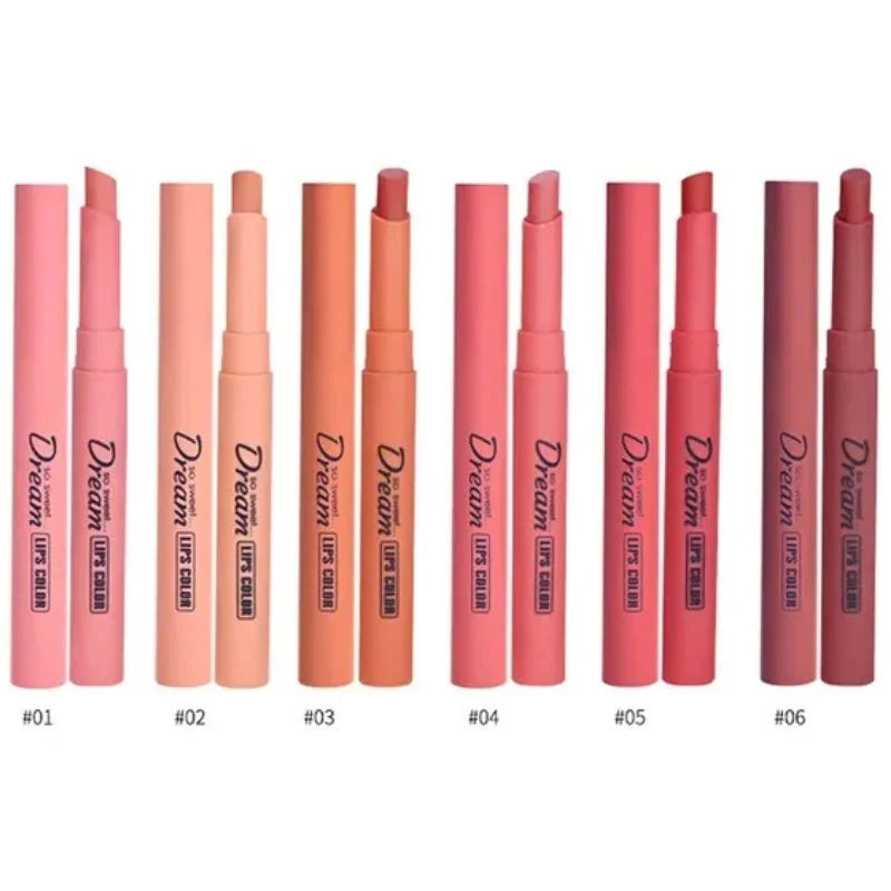 Hengfang Matte Lipstick 6-Piece Set Nude Shades