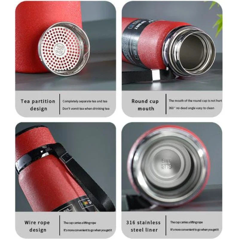 Digital Smart Stainless Steel Vacuum 800ml Water Bottle