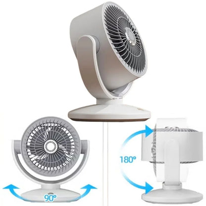 Mini Desktop Circulating Fan Rechargeable 3 Speeds