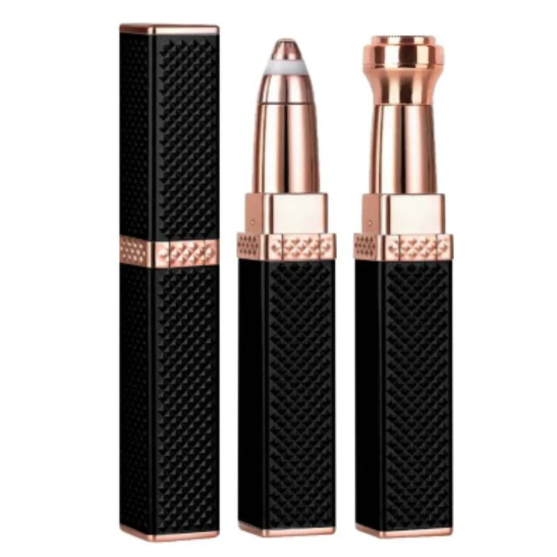 2-in-1 Flawless Facial Hair Remover & Eyebrow Trimmer | USB Rechargeable, Painless & Portable | Random Color
