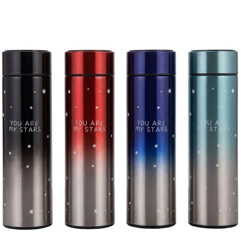 LED Temperature Display Stainless Steel Vacuum Water Bottle 500ml