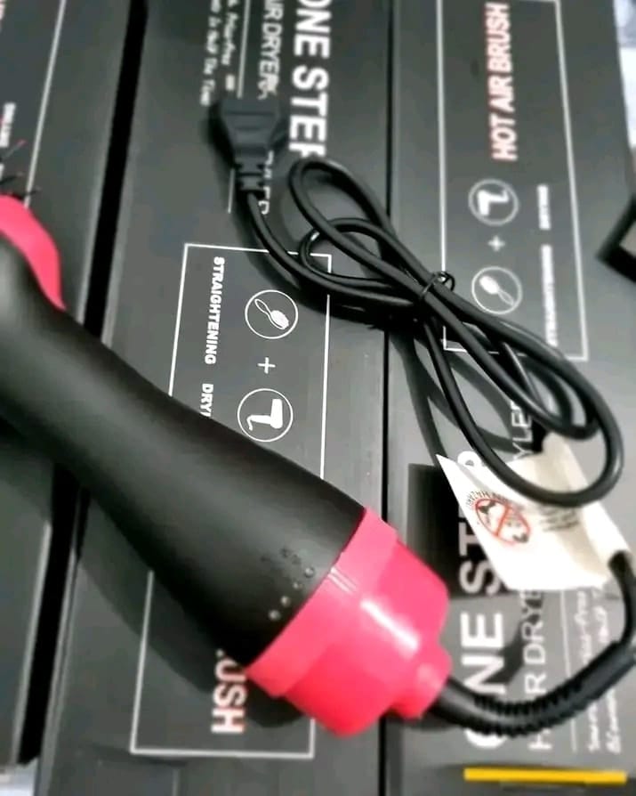 One Step Hot Air Brush | 3-in-1 | Dryer, Straightener & Volumizer for Effortless Styling