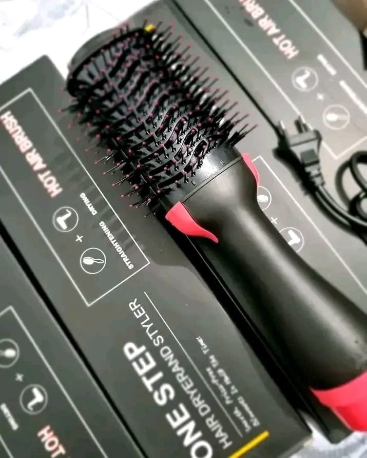 One Step Hot Air Brush | 3-in-1 | Dryer, Straightener & Volumizer for Effortless Styling