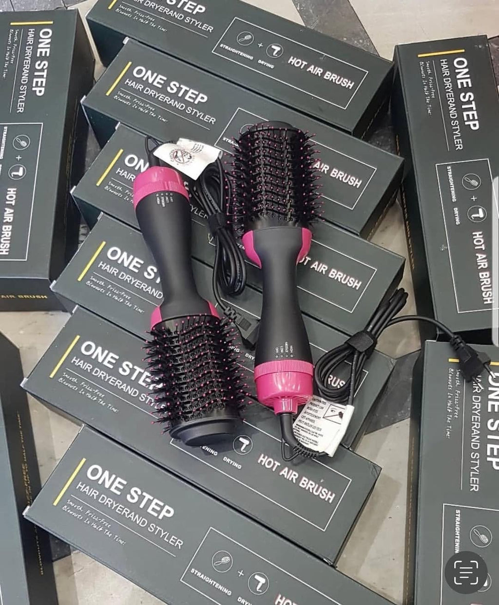 One Step Hot Air Brush | 3-in-1 | Dryer, Straightener & Volumizer for Effortless Styling