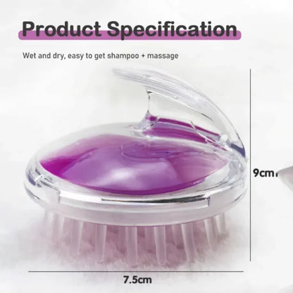 Head Scalp Massage & Shampoo Soft Silicone Brush