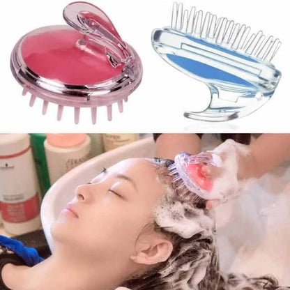 Head Scalp Massage & Shampoo Soft Silicone Brush