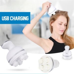 Scalp Massager  Electric Meridian Massage with 4 Moveable Clusters, front view