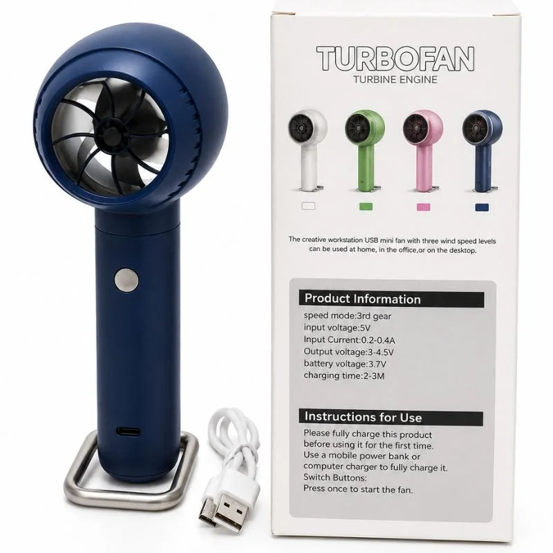 Mini Portable Hand Fan Rechargeable, front view