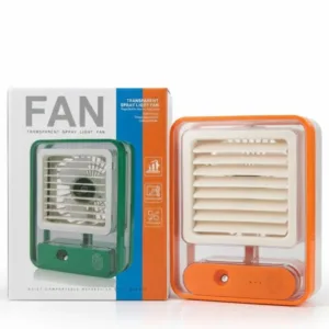 Portable Rechargeable USB Air Cooler Fan, front view