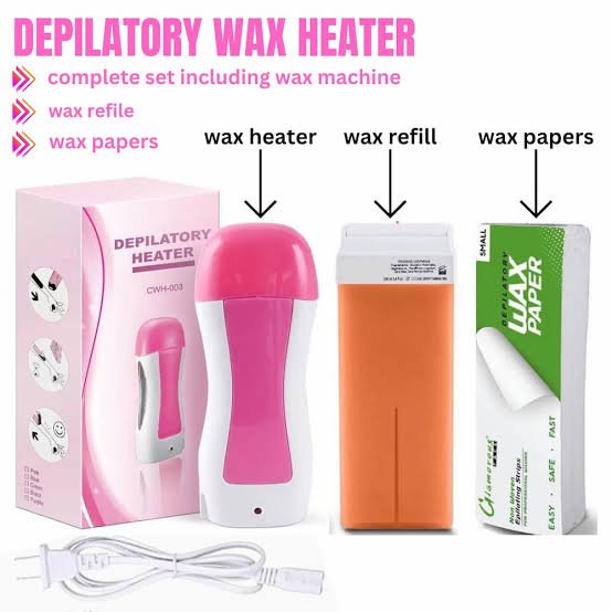 3-in-1 Wax Heater Machine for Hair Removal, in use