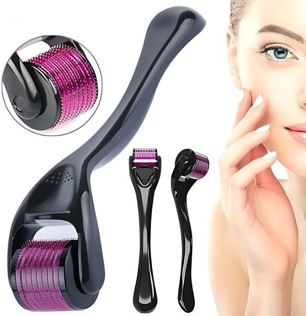 Derma Roller 0.5mm for Hair & Skin Therapy, side view